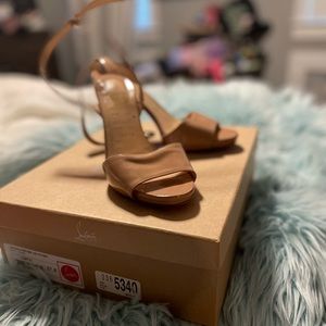 Nude Havana forties 100 Patent Christian Louboutins-37.5